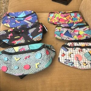NWOT!! Retro Colorful Nostalgic Fanny Packs